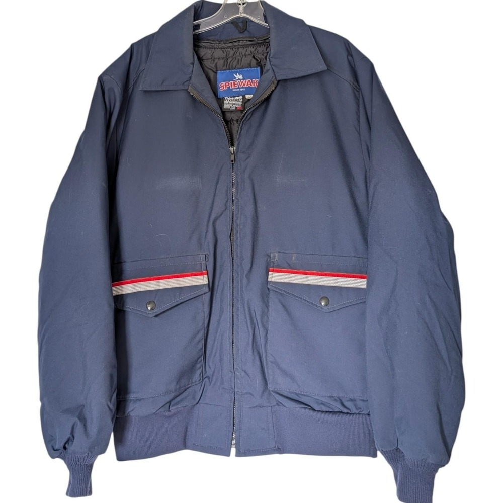 Spiewak USPS Jacket Mens Large Tall Navy 3M Thinsulate Insulated Bomber Workwear